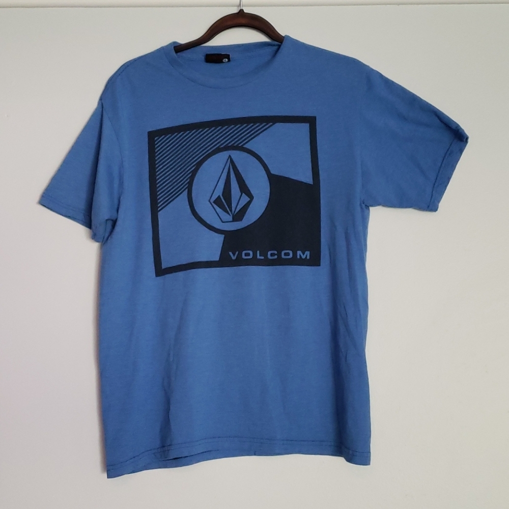 Volcom logo tshirt blue